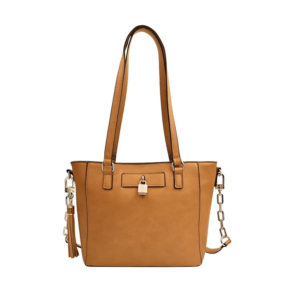 Cartera Dos Asas Elaia Camel