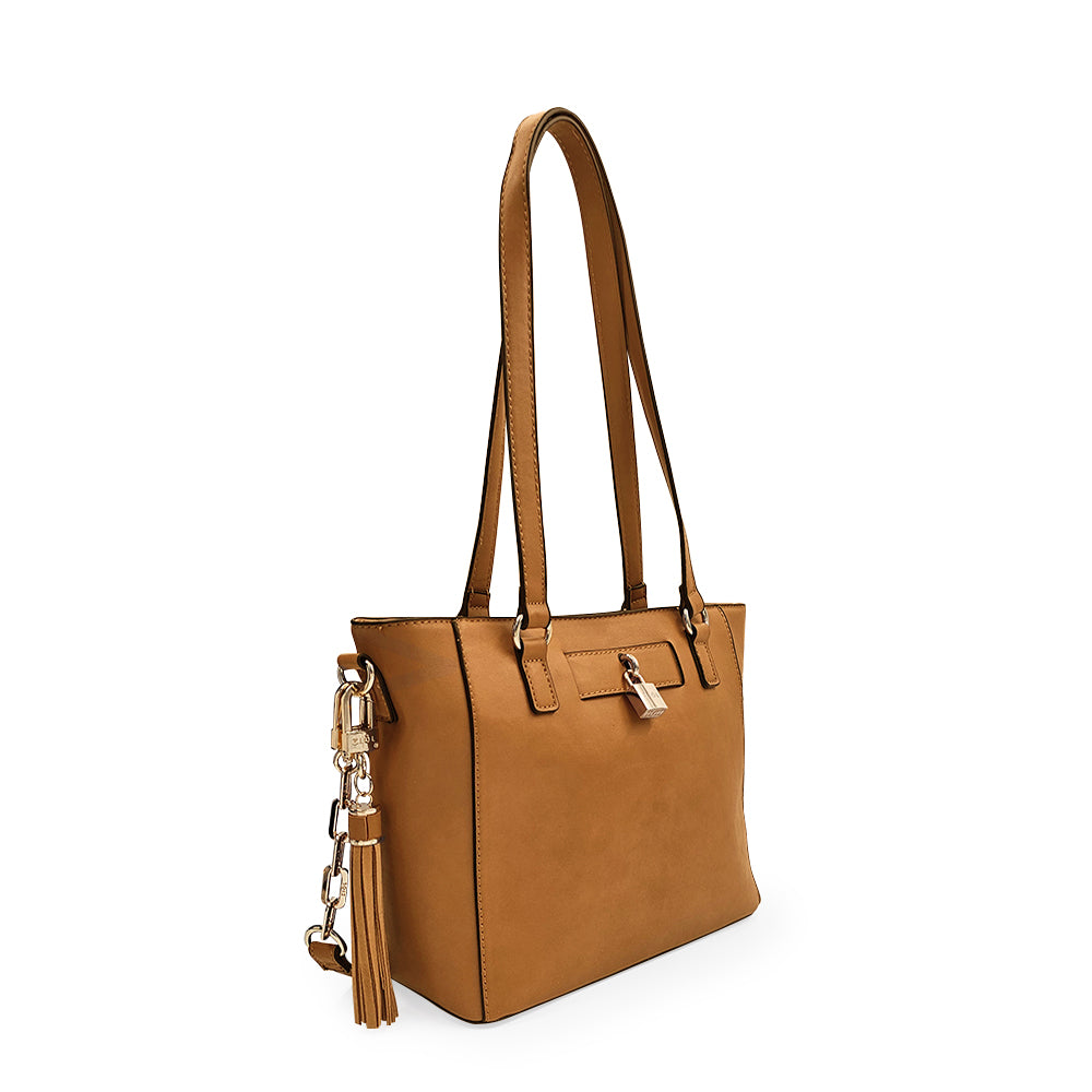 Cartera Dos Asas Elaia Camel