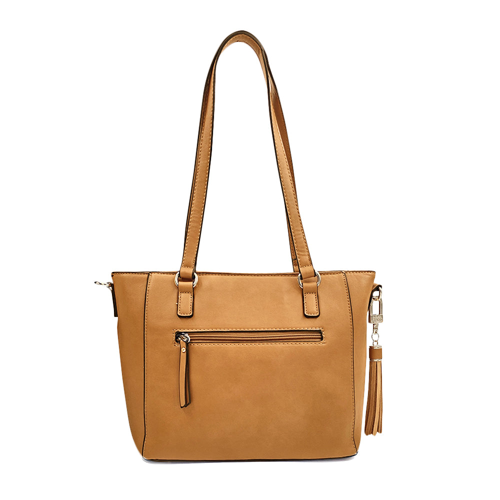 Cartera Dos Asas Elaia Camel