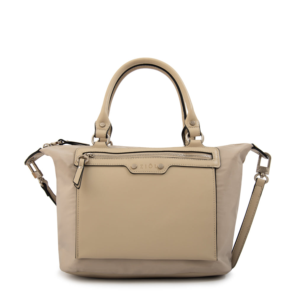 Cartera Dos Asas Fanny Beige