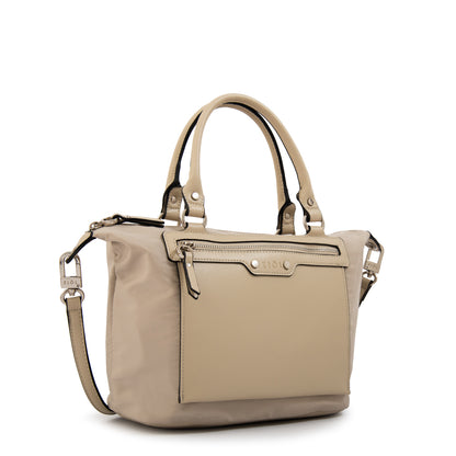 Cartera Dos Asas Fanny Beige