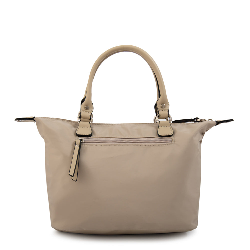 Cartera Dos Asas Fanny Beige