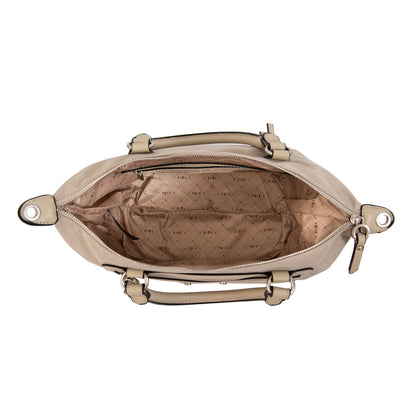 Cartera Dos Asas Fanny Beige