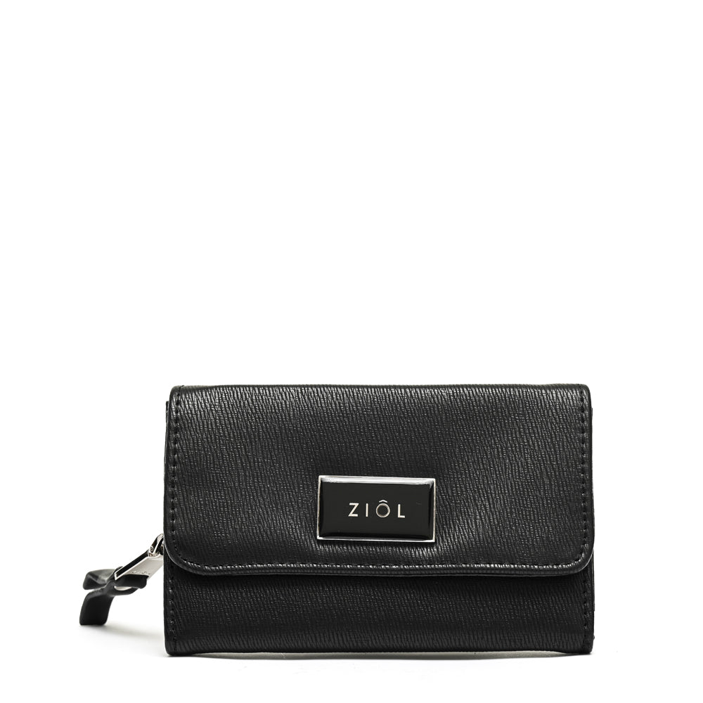 Billetera Cierre Exterior Fraila Negro