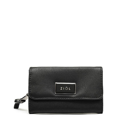 Billetera Cierre Exterior Fraila Negro