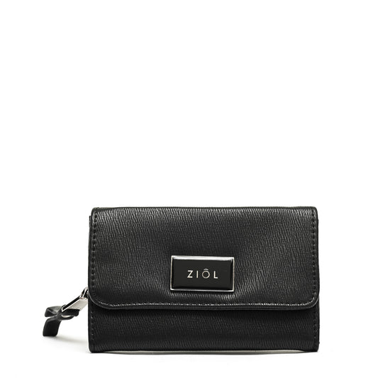 Billetera Cierre Exterior Fraila Negro