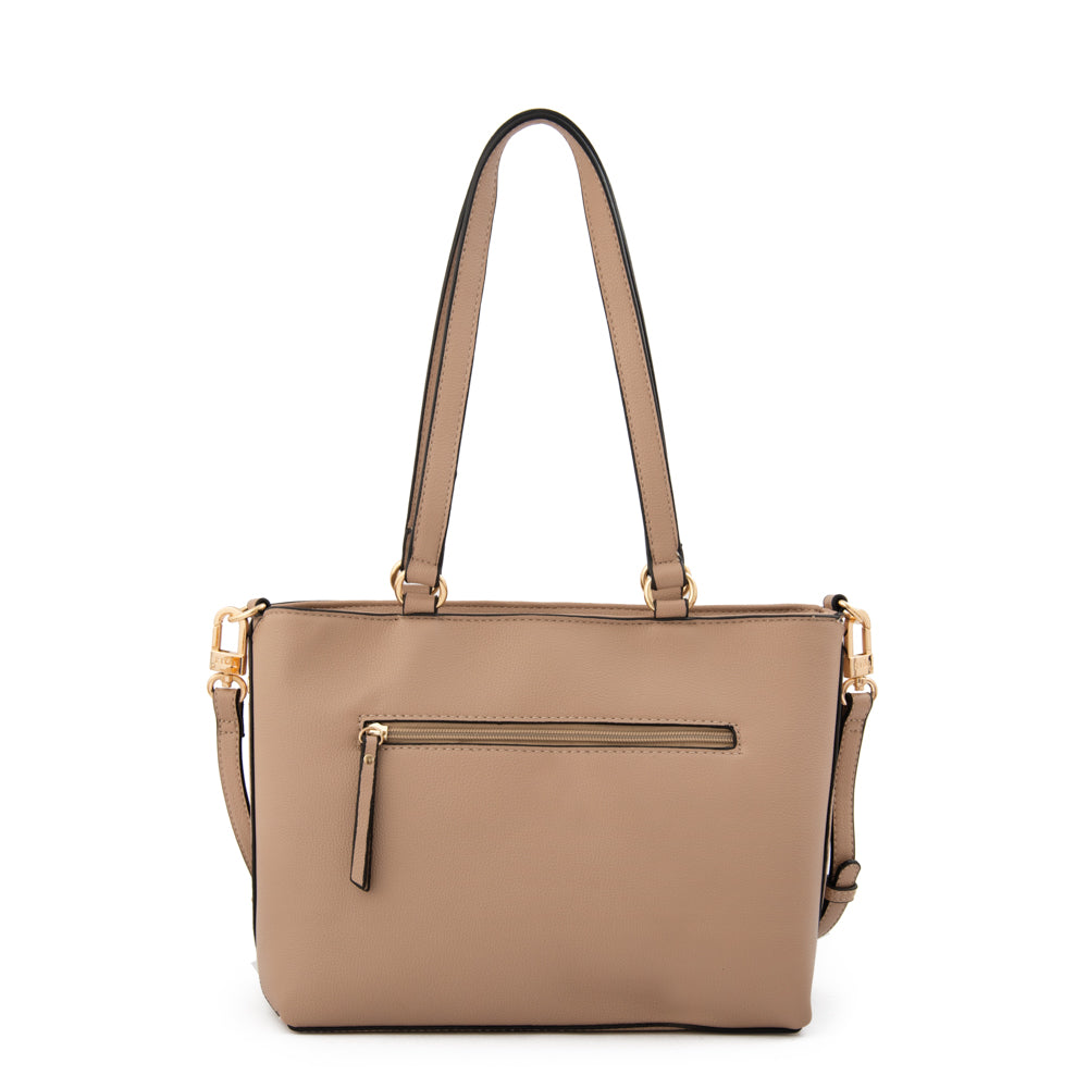 Cartera Dos Asas Griselda Beige
