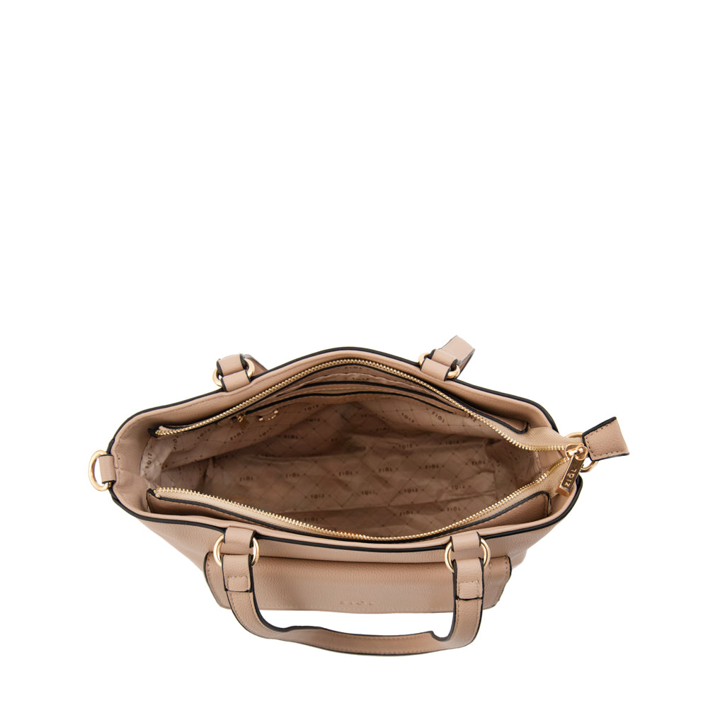 Cartera Dos Asas Griselda Beige