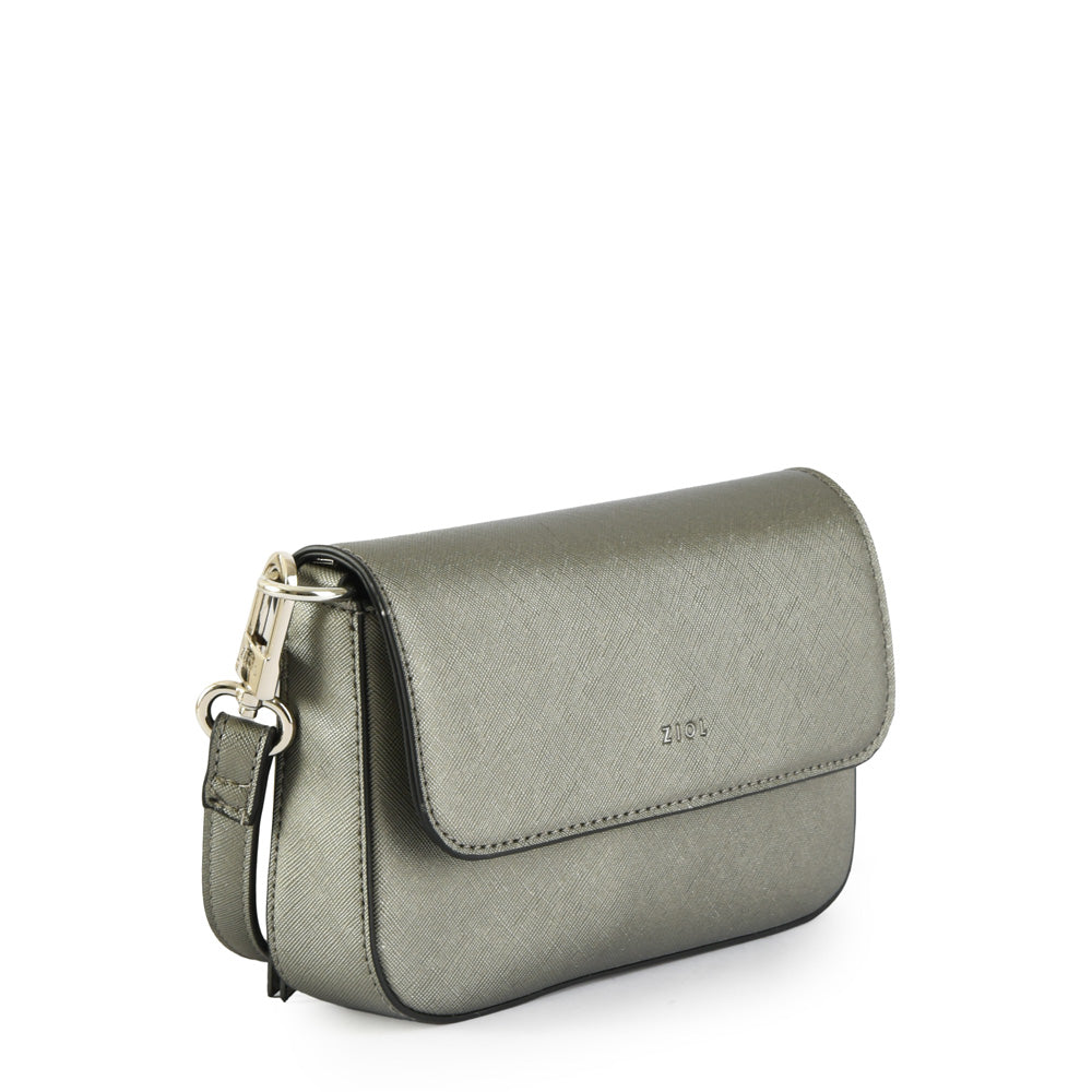 Crossbody Kallan Plateado Oscuro