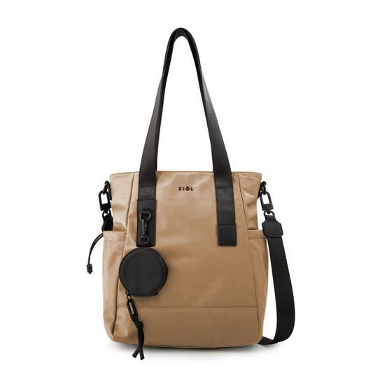Cartera Dos Asas Kayla Beige