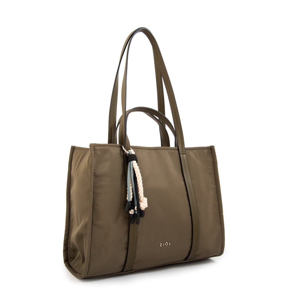 Cartera Dos Asas Lola Verde Oliva