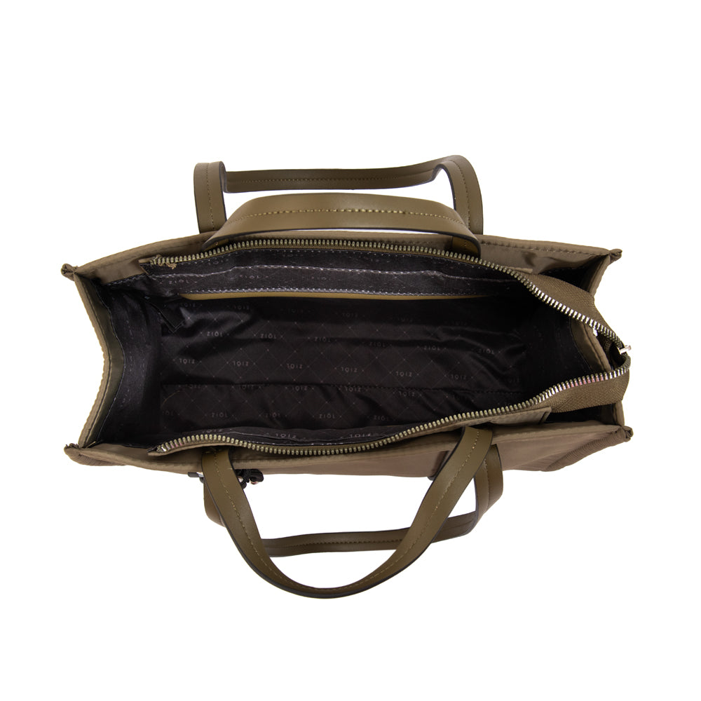 Cartera Dos Asas Lola Verde Oliva