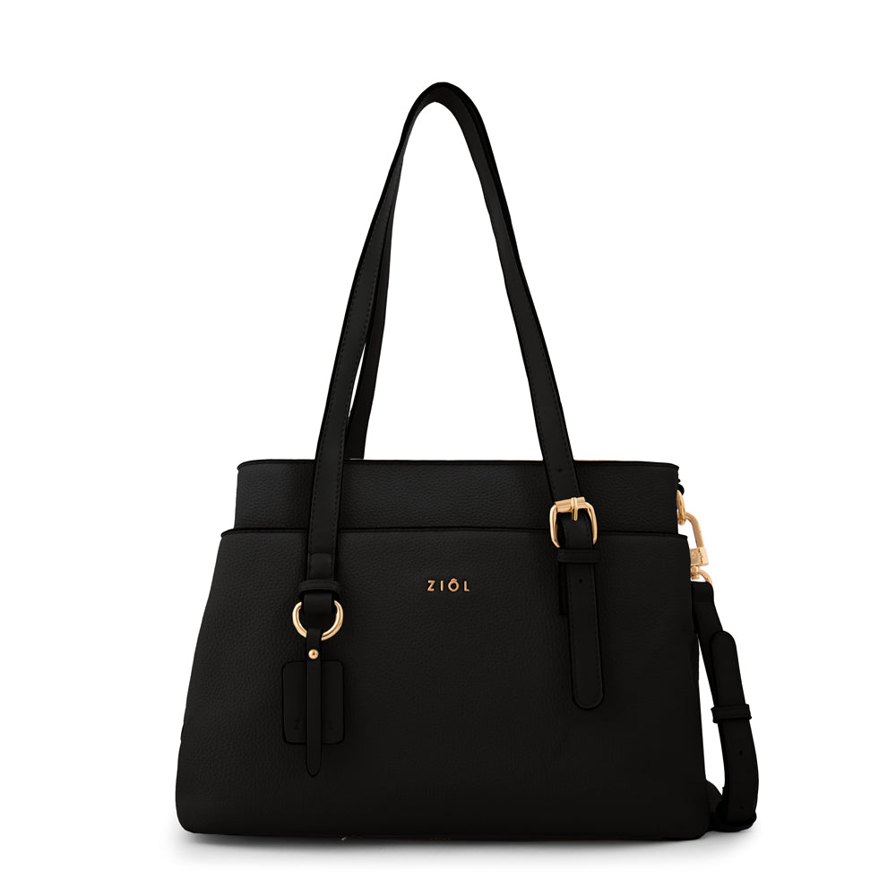 Cartera Dos Asas Ludovica Negro