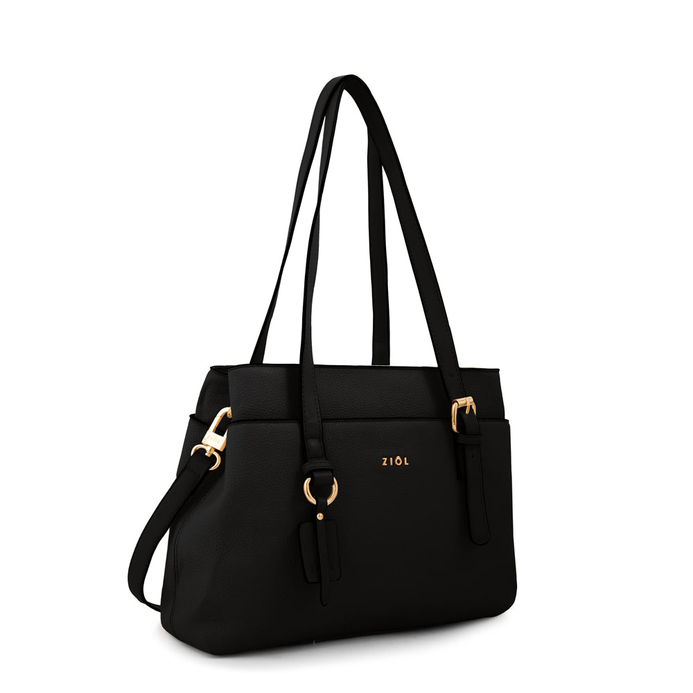 Cartera Dos Asas Ludovica Negro