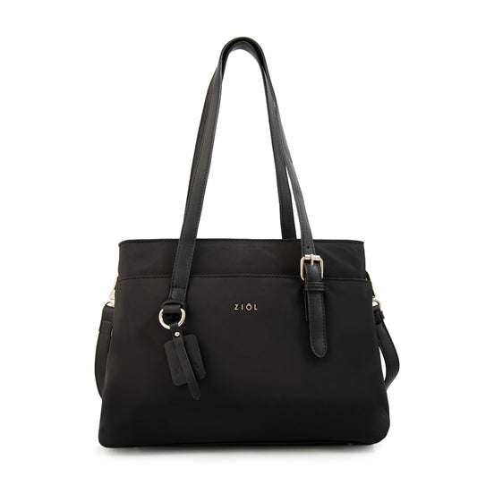 Cartera Dos Asas Ludovica Negro Especial