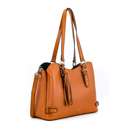 Cartera Dos Asas Malva Café