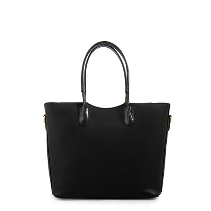 Cartera Dos Asas Grande Mandela Negro