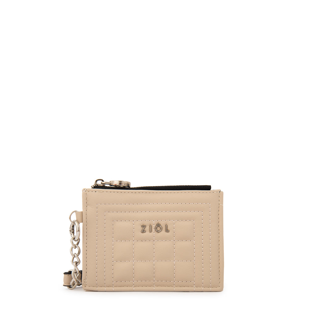 Tarjetero Monedero Nay Beige
