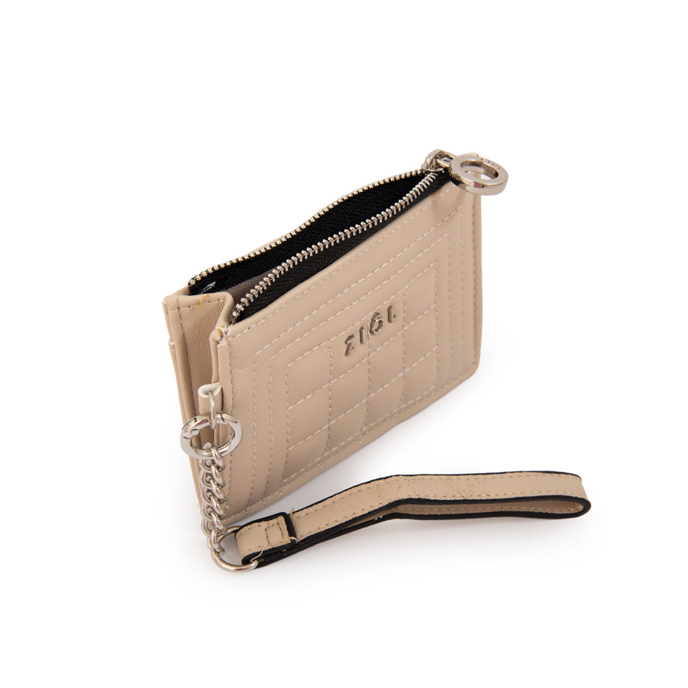 Tarjetero Monedero Nay Beige