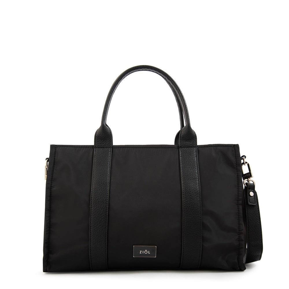 Cartera Dos Asas Porta Laptop 14" Olga Negro
