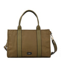 Cartera Dos Asas Porta Laptop 14" Olga Verde Oscuro