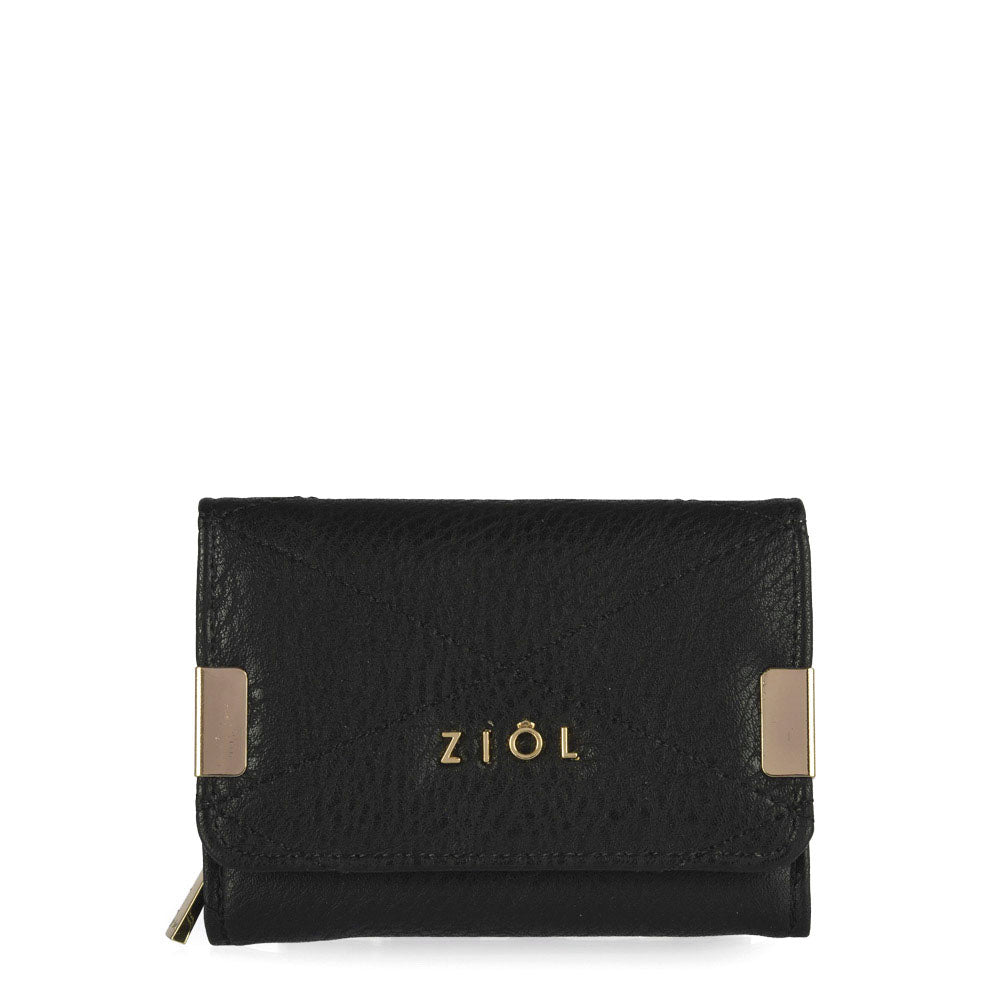 Billetera Cierre Exterior Pinu Negro