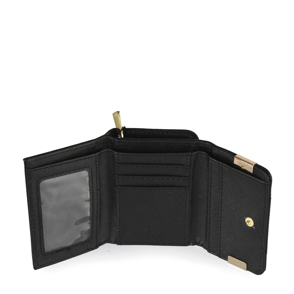 Billetera Cierre Exterior Pinu Negro