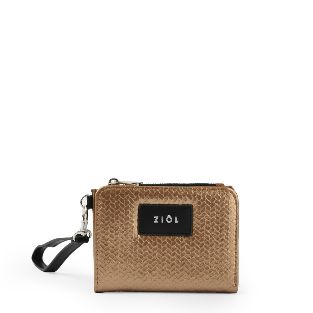 Billetera Cierre Exterior Printemps Cobre