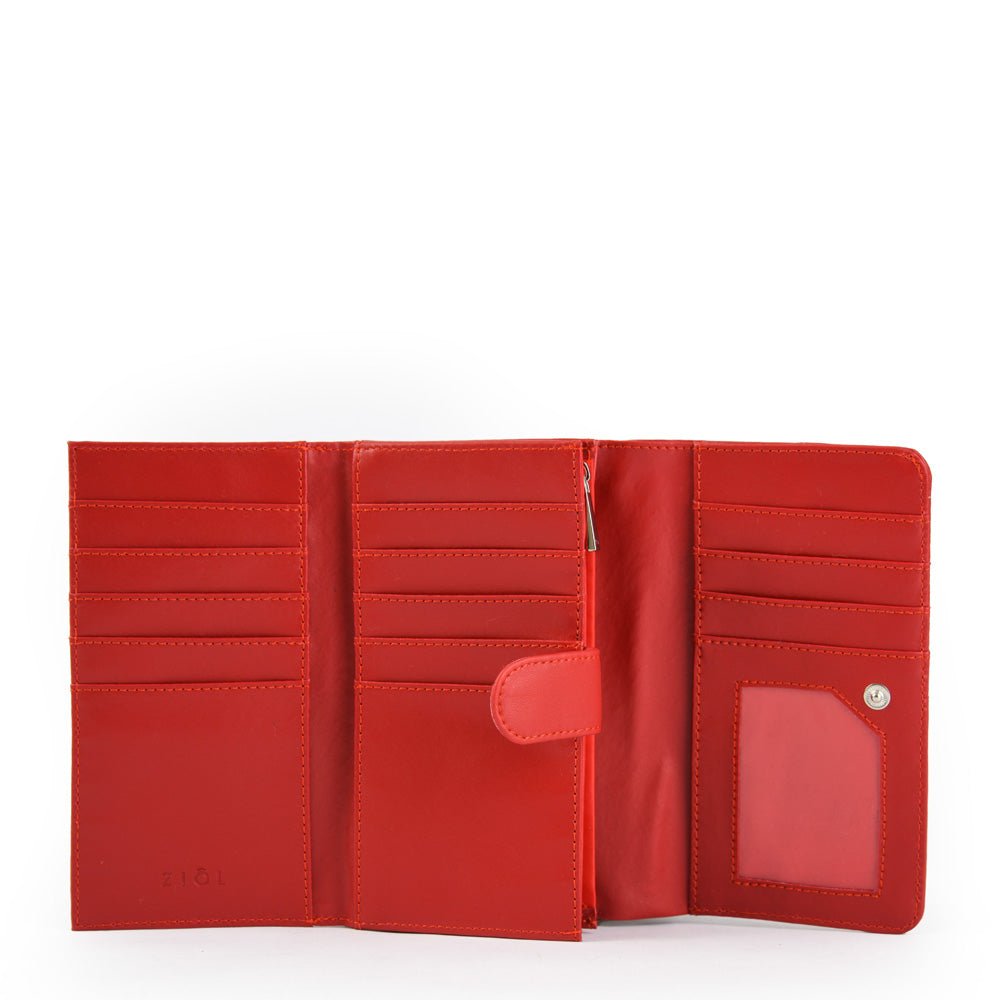 Billetera Acordeon Raines Rojo