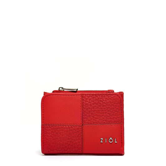 Billetera Cierre Exterior Raines Rojo