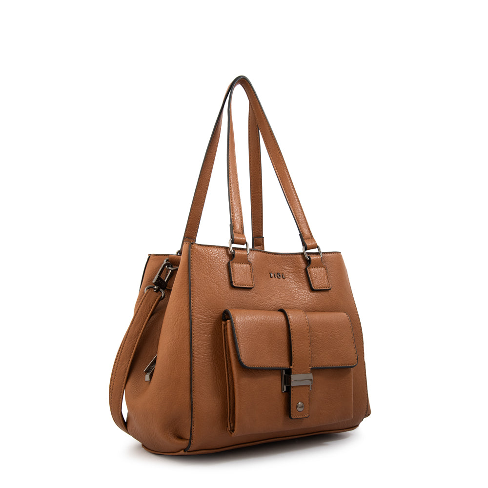 Cartera Dos Asas Serafina Café