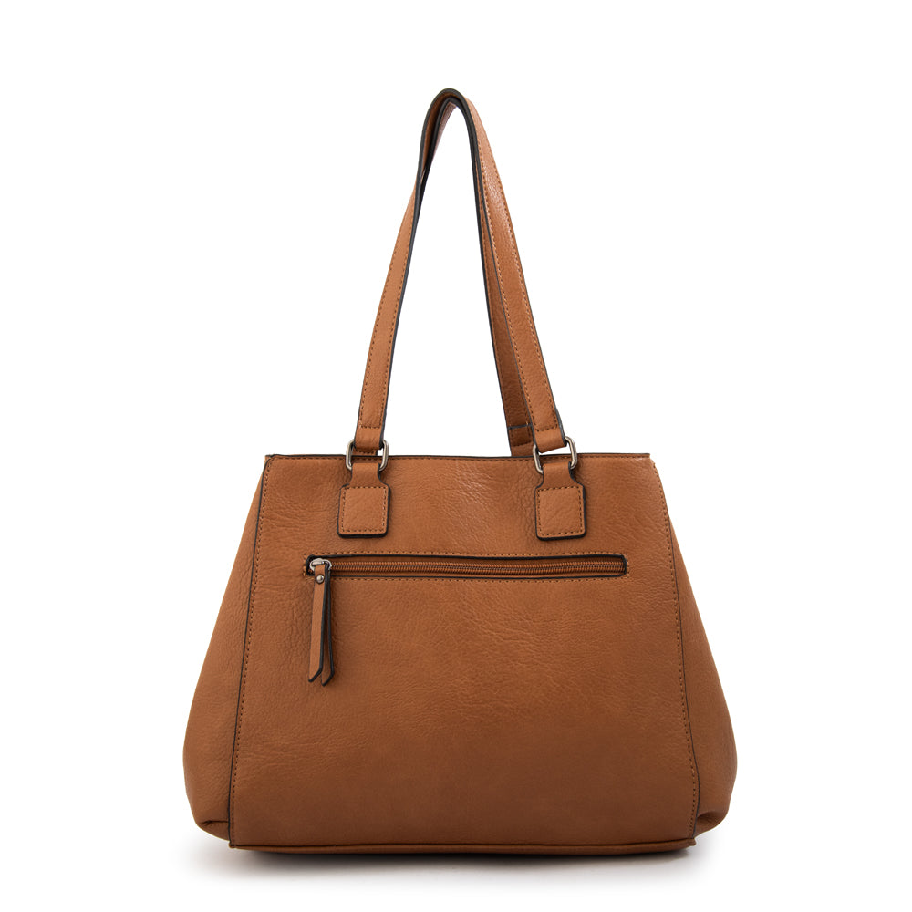 Cartera Dos Asas Serafina Café