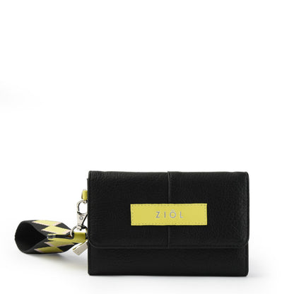 Billetera Cierre Exterior Turin Negro