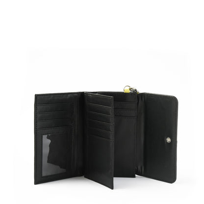 Billetera Cierre Exterior Turin Negro
