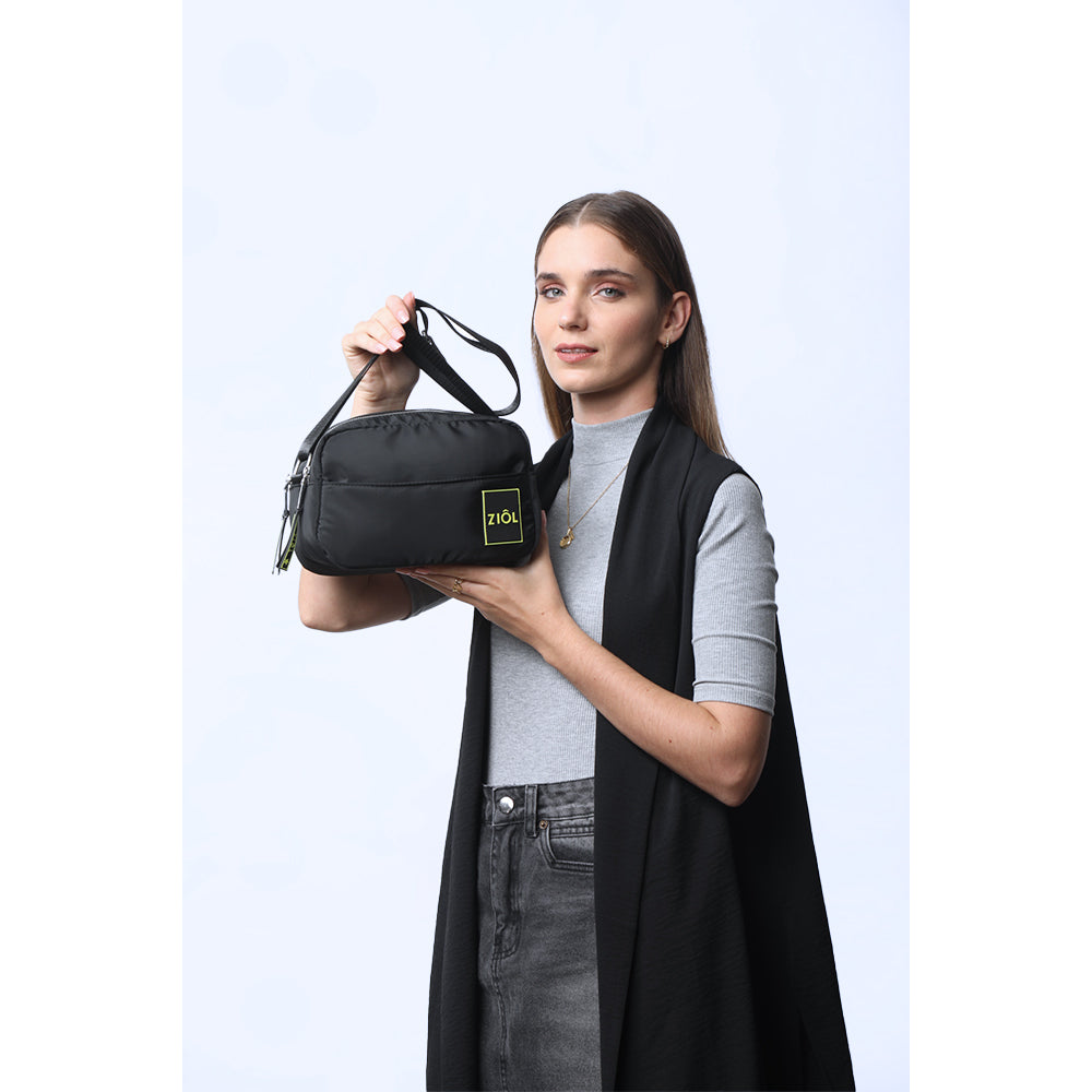 Crossbody Puffy Negro